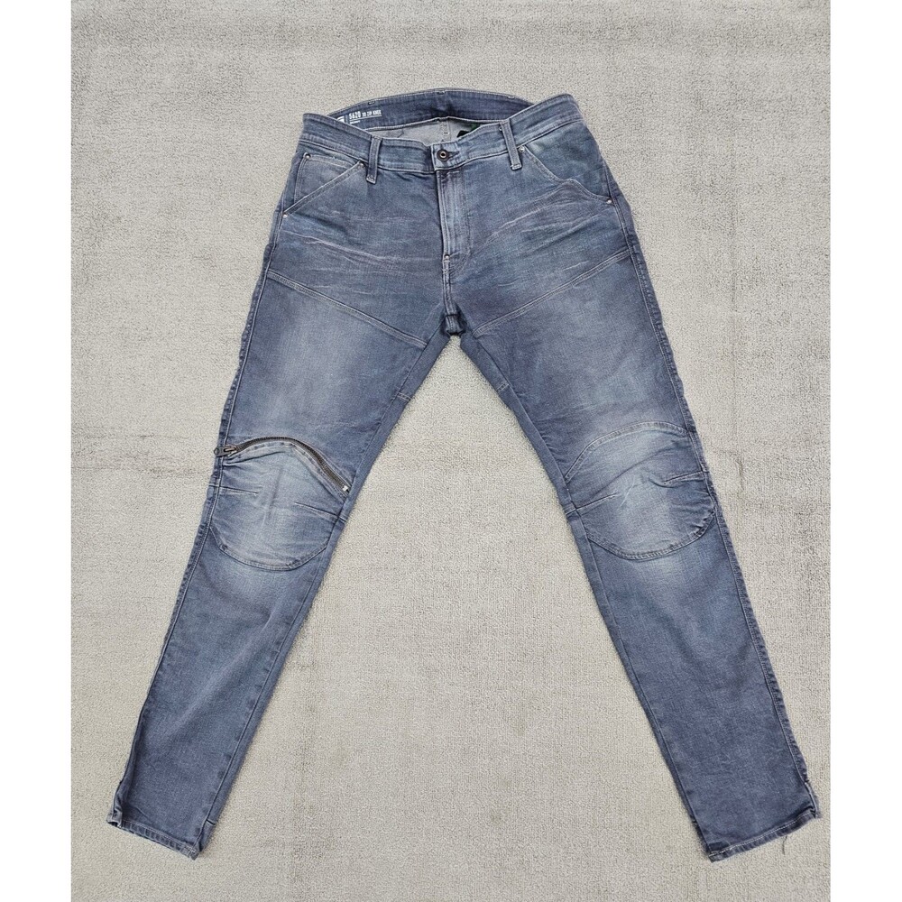 G Star Raw 5620 3D Zip Knee Skinny Jeans Men's 36x32 Gray